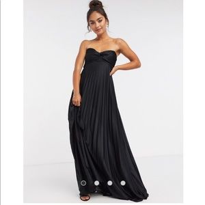 ASOS NW bandeau maxi dress with knot detail